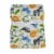 Cutie Pie Safari Print Plush Baby Blanket Perspective: back