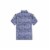 Caribbean Joe Men's Short Sleeve Poly Spandex Button Down Shirt - Watercolor Diamonds Perspective: back