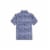 Caribbean Joe Men's Short Sleeve Poly Spandex Button Down Shirt - Watercolor Diamonds Perspective: back