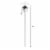 Outdoor Torch Lamp 45 Inch Patio/Backyard Stainless Steel Fuel Canister Flame Light for Perspective: back