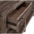 Wooden Two Drawer Console Table with Bottom Shelf, Brown Perspective: back