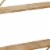 Wood and Metal Wall Shelf with 2 Open Shelves, Brown and Gold- Saltoro Sherpi Perspective: back