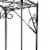 Benjara BM216730 Lattice Cut Square Top Plant Stand with Tubular Legs, Black - Large Perspective: back