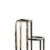 Benjara BM216736 4 Tier Cast Iron Frame Plant Stand with Tubular Legs, Black & Gold Perspective: back