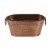 Metal Wine Cooler with Ring Handle and Studded Nail Accents, Bronze- Saltoro Sherpi Perspective: back
