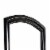 Traditional Style Wooden Frame Dresser Mirror with Curved Top, Black Perspective: back