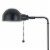 Adjustable Height Metal Pharmacy Lamp With Pull Chain Switch, Black - Saltoro Sherpi Perspective: back