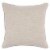 Textured Fabric Throw Pillow with Piped Edges, Navy Blue and Beige Perspective: back