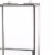 Metal and Glass Box Shelf, Small, Gray and Clear- Saltoro Sherpi Perspective: back