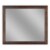 Rustic Style Rectangular Wooden Frame Dresser Mirror, Brown- Saltoro Sherpi Perspective: back
