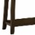 Wooden Console Table with One Open Shelf, Brown Perspective: back