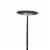 Floor Lamp with Adjustable Torchiere Head and Sleek Metal Body, Black- Saltoro Sherpi Perspective: back