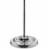 Floor Lamp with Starburst Crystal Accent, Gray and Silver- Saltoro Sherpi Perspective: back