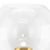Wall Sconce with Metal Frame and Glass Shade, Brass- Saltoro Sherpi Perspective: back