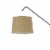 68 Inch Adjustable Arc Arm Metal Floor Lamp, Bronze Black Perspective: back