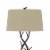 60 Inch Metal Tree Branch Base Floor Lamp, Dimmer, Black Perspective: back
