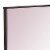 Fang 50 Inch Rectangular Dresser Mirror, Wood Frame, Dark Cherry Brown Perspective: back