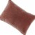 Hillary 20 Inch Velvet Welt Decorative Lumbar Throw Pillow, Auburn Red Perspective: back