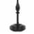 Ava 61 Inch Modern Floor Lamp, Glass Tray Table, 1 USB Port, Dark Bronze- Saltoro Sherpi Perspective: back