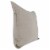 Pixie 22 x 22 Square Soft Fabric Accent Throw Pillow, Flange Edges, Beige Perspective: back
