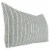 14 x 26 Accent Lumbar Pillow, Down, Striped Pattern, Gray, White Fabric Perspective: back