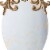 Vic 26 Inch Oval Wall Mirror, Ornate Scrolled Wood Frame, Gold Finish- Saltoro Sherpi Perspective: back