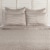 Kahn Hand Quilted Lumbar King Size Pillow Sham, Self Binding, Matte Brown- Saltoro Sherpi Perspective: back