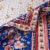 Pico 60 Inch Throw Blanket, Polka Dots and Blue Flowers, Blue Microfiber- Saltoro Sherpi Perspective: back