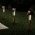 Solar Path Lights  Stainless Steel Outdoor Stake Lighting for Garden, Landscape, Patio, Perspective: back