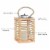 Solar or Battery Powered Lantern LED Candle Indoor Outdoor Flameless Table Lighting Perspective: back