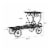 Black Plant Stand  2-Tiered Indoor or Outdoor Decorative Vintage Look Wrought Iron Garden Perspective: back