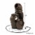 Outdoor Water Fountain Resin Clay Pots 3 Tiers 22 Inch Tall with Pump Included Perspective: back
