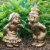 Gardens Alive! Kissing Dutch Couple - Bronze Perspective: back