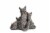 Gardens Alive! Fox Family Garden Statue Perspective: back