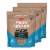 Cloud Star Crunchy Tricky Trainers Salmon Flavor Training Treats for Dogs (3 Pack) 8 oz Each Perspective: back