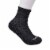 Timberland® Women's Cushioned Wool Quarter Socks - Black/Gray/Pink Perspective: back