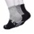 Timberland® Women's Cushioned Wool Quarter Socks - Black/Gray Perspective: back