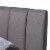 Baxton Studio Brita King SizeGrey Upholstered Walnut Finished Bed Perspective: back