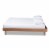 Baxton Studio Rina Full Size Ash Brown Finished Wood Bed Frame Perspective: back