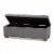 Baxton Studio BBT3101-Grey Velvet-Walnut-Otto Roanoke Modern & Contemporary Grey Velvet Fabri Perspective: back