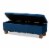 Baxton Studio Hannah Navy Blue Velvet Upholstered Storage Ottoman Bench Perspective: back