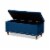 Baxton Studio BBT3137-Navy Velvet-Walnut-Otto Kaylee Modern & Contemporary Navy Blue Velvet F Perspective: back