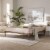 Baxton Studio Iseline Full Size Grey Finished Wood Platform Bed Frame Perspective: back