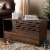 Baxton Studio Claire Walnut Brown Finished Cat Litter Box Cover House Perspective: back