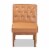 Baxton Studio Riordan Tan and Walnut Brown Finished Wood Dining Chair Perspective: back