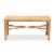 Baxton Studio Cacaban Modern Bohemian Natural Brown Rattan Accent Bench Perspective: back