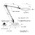 Desktop Swing Arm Architect Desk Lamp, LED Ring Light- Stepless Dimming- High CRI 95 White Perspective: back