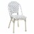 Furniture of America Misea Transitional Aluminum Patio Chair in Gray (Set of 2) Perspective: back