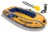 Intex Challenger 2 Inflatable Raft Set & 2 Transom Mount 8 Speed Trolling Motors Perspective: back