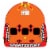 Airhead Super Mable Triple Rider Lake Towable Tube Lake Raft w/ 11 Booster Balls Perspective: back